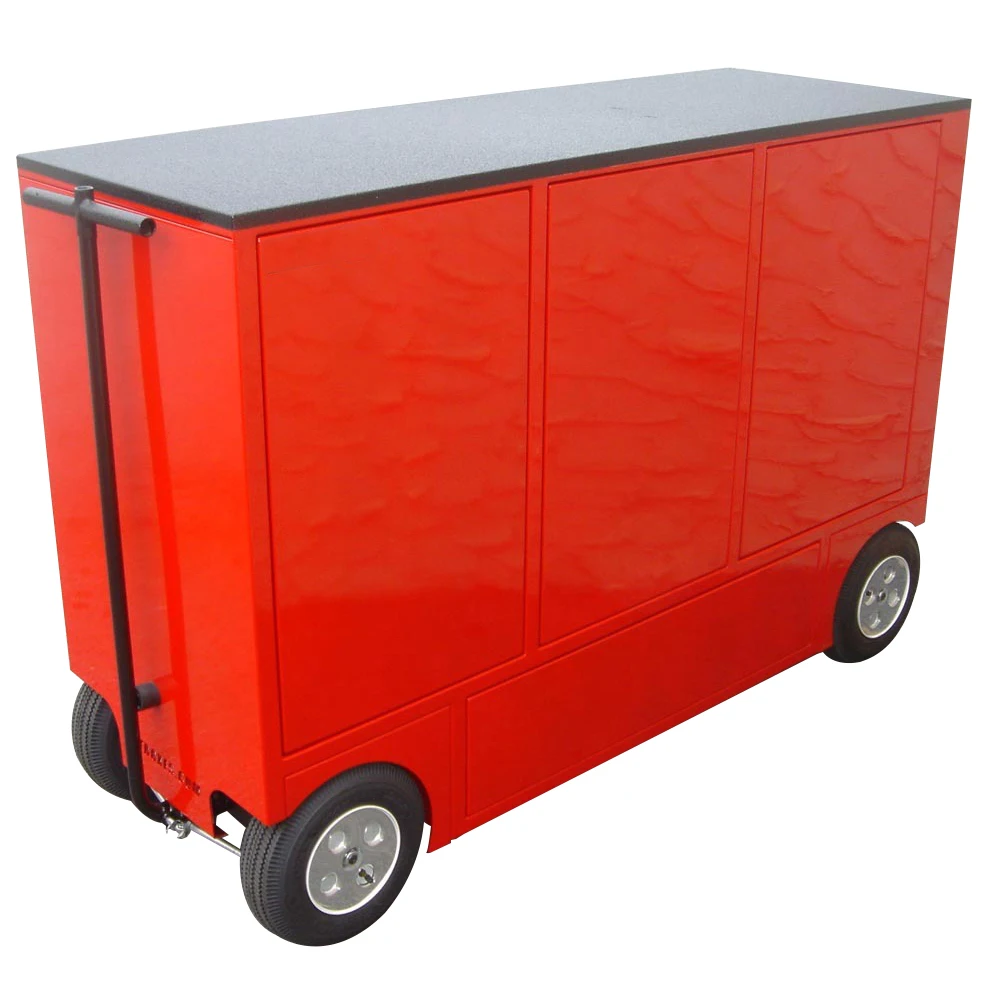 Small Automobile Metal Workbench Portable Tool Trolley Storage Cabinet Pitbox With 8 Drawers Ultimate