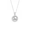Collana cuore color acciaio n0348s