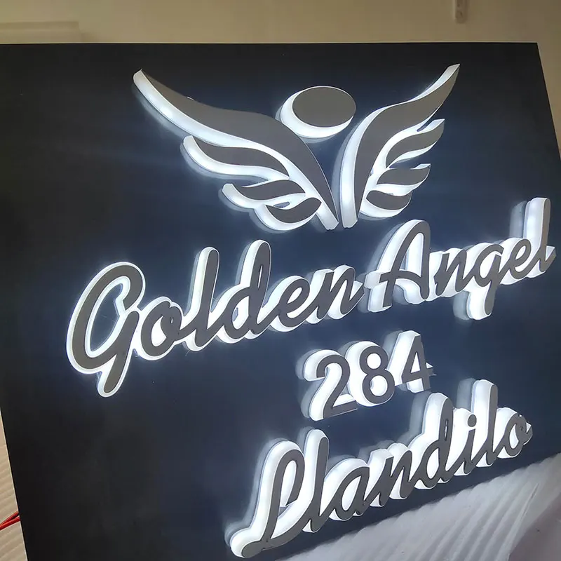 Custom LED Backlit Light Box for House Name Plates – Custom Outdoor LED ...