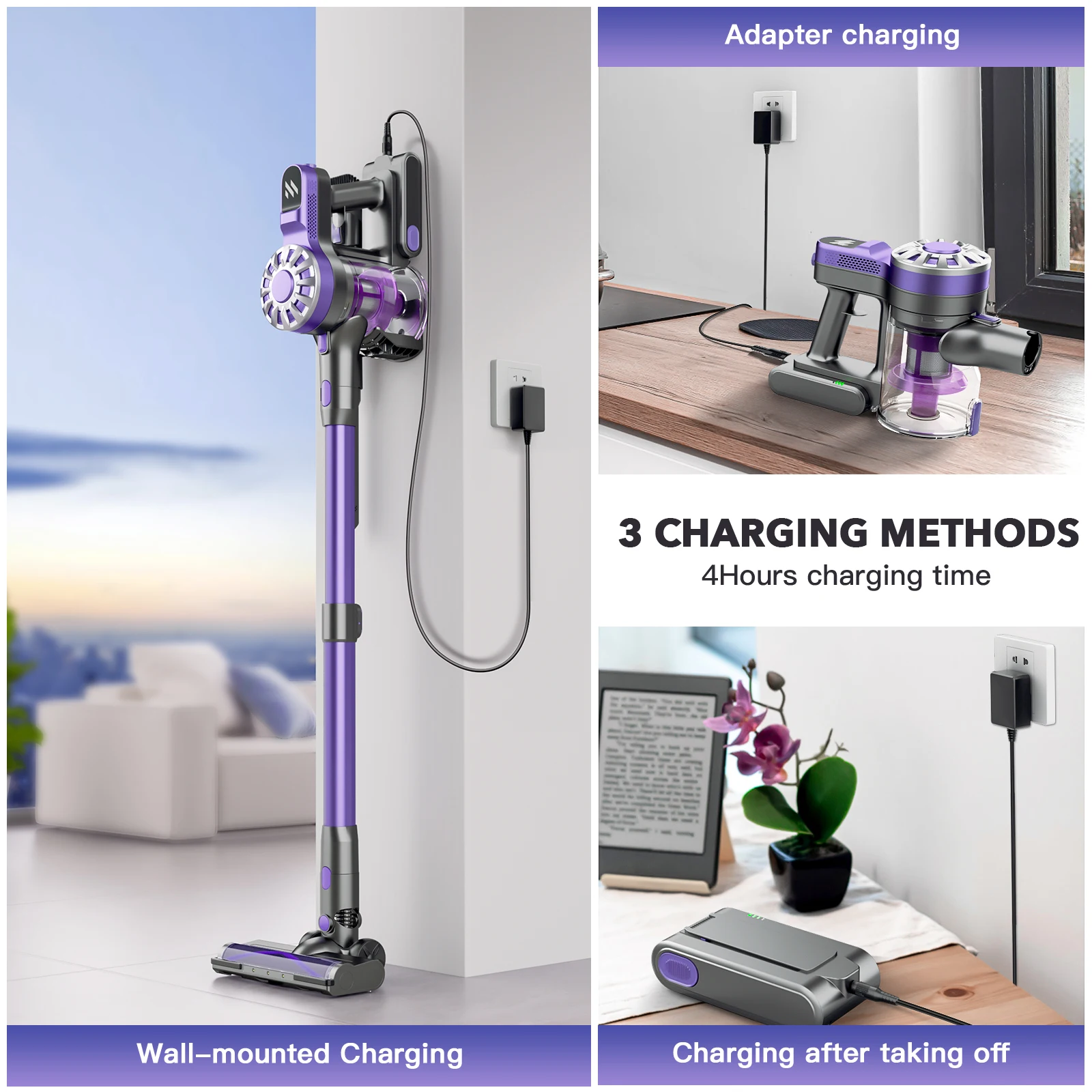 Teendow Portable Duster Wireless Vacuum Cleaner Multifunctional Handheld Compressor Mattress Vacuum Cleaner