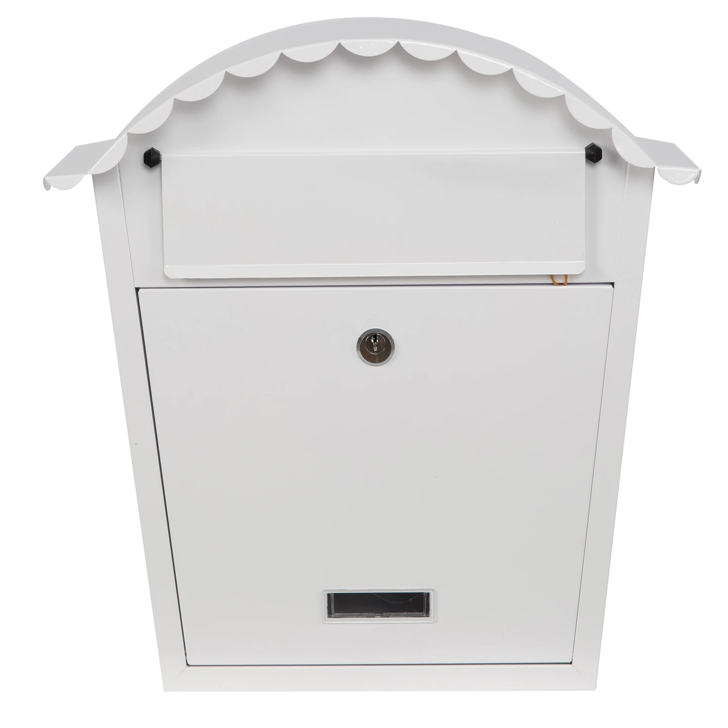 White Outdoor Mailbox Customized Wall Mounted Waterproof Mailbox Steel