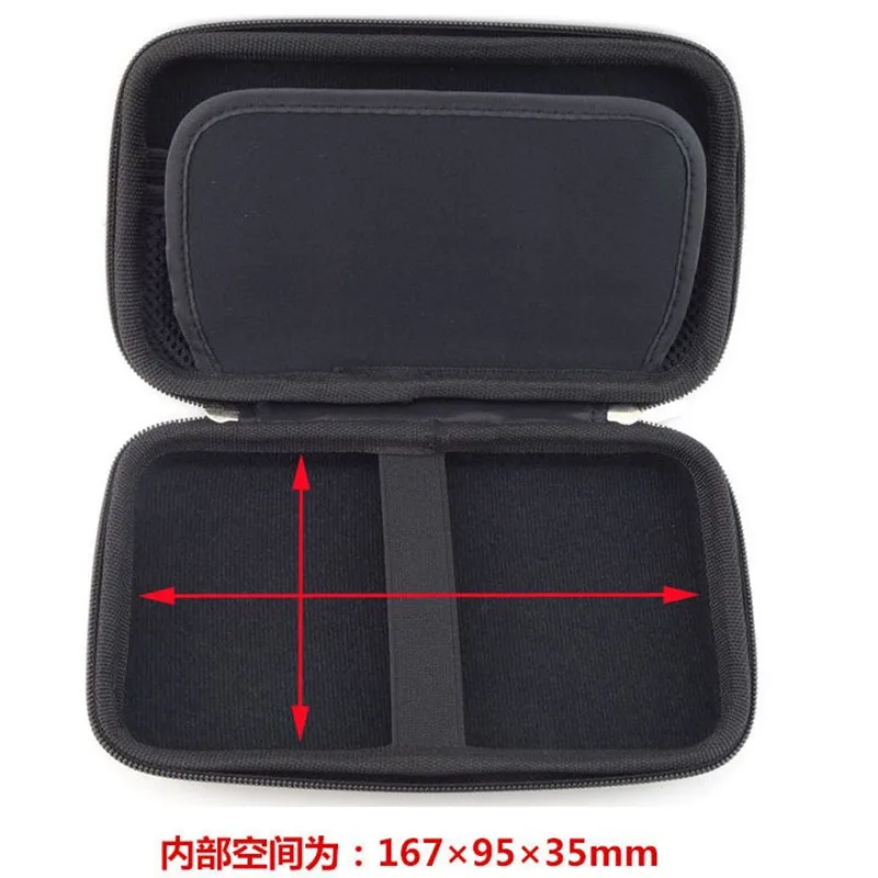 Portable EVA Hard Shell Case for Hard Drive Disk HDD USB Cables Power Bank Case Electronics Accessories Storage Bag