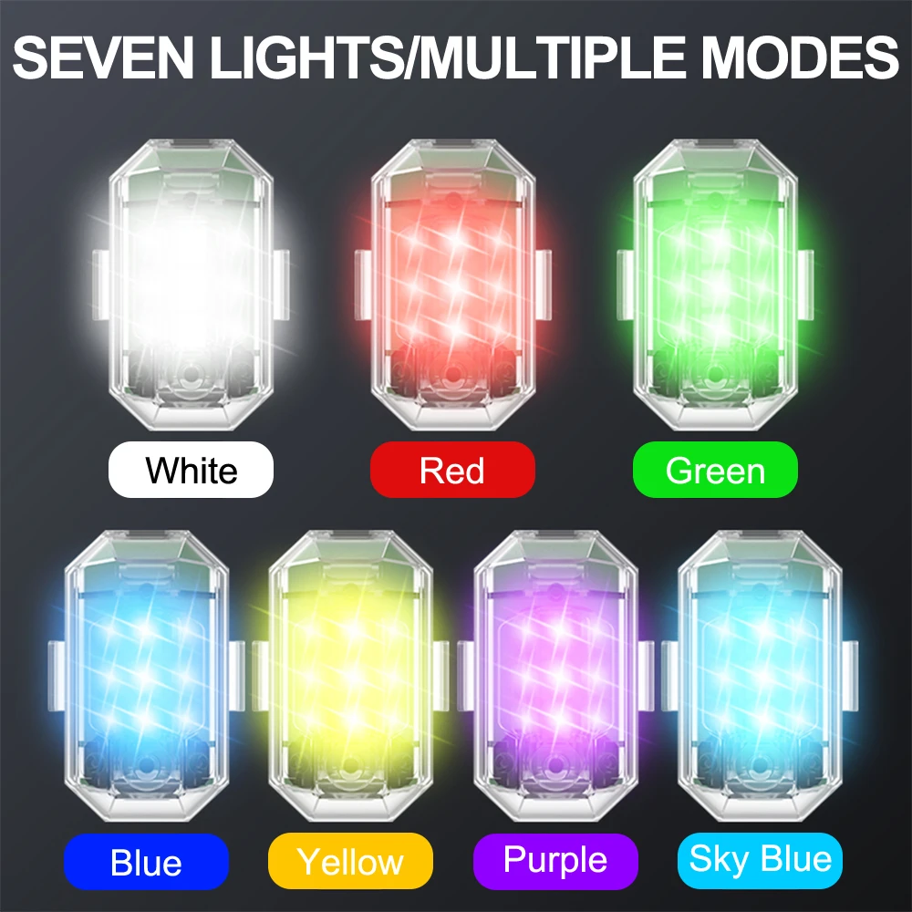Neue Drahtlose Fernbedienung Blitzlicht LED Warnlampe 7 Farben Für