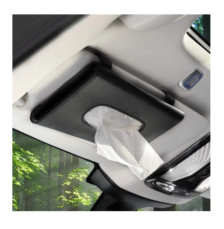 Tissue Box Holder For Car Hanging Paper Towel Clip Car Sun Visor Tissue
