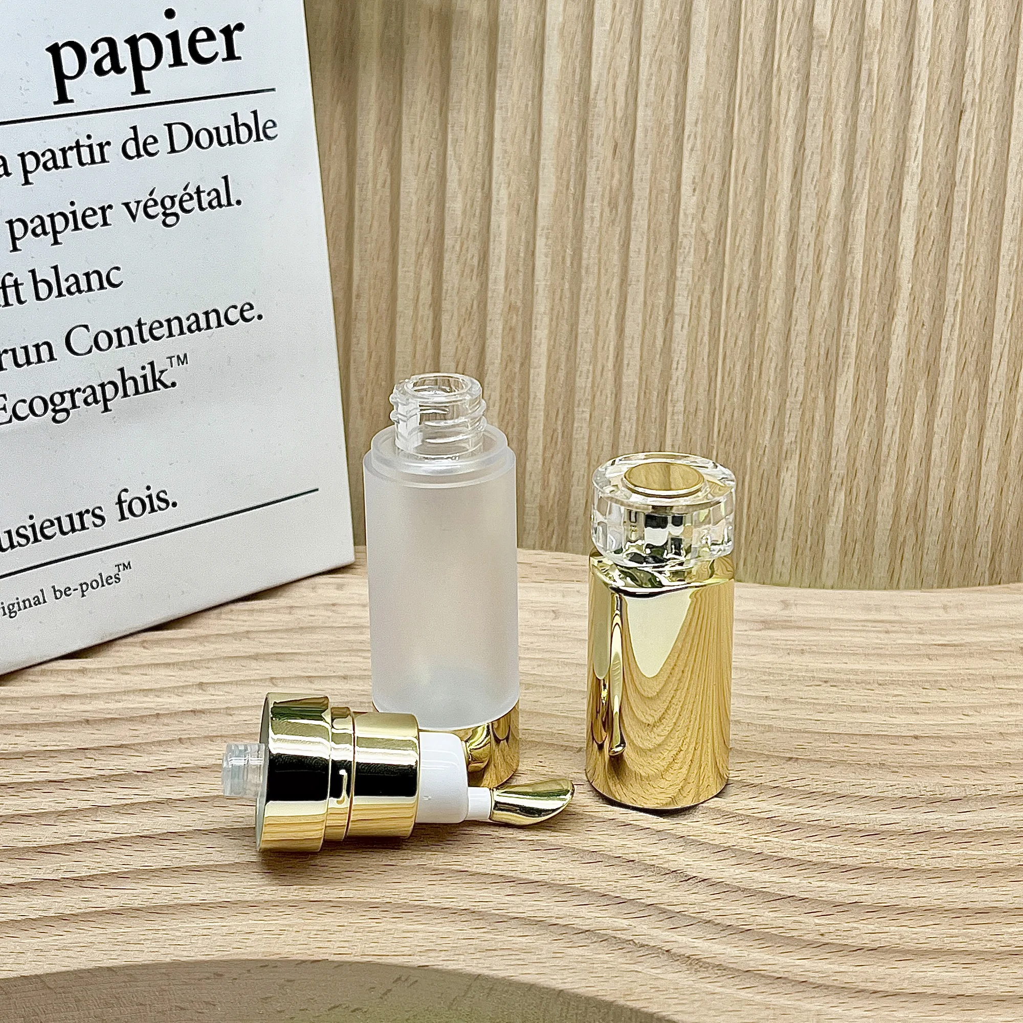 30ml hot sale eye cream cosmetic bottle plastic essence bottle luxury massage lotion bottle-29