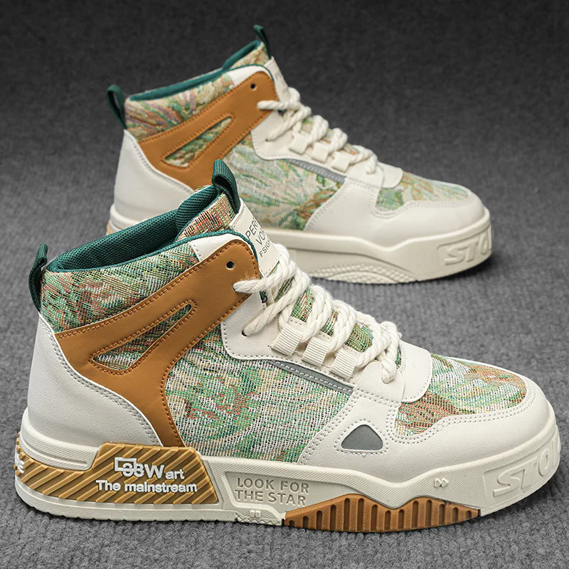 Hot Walking Style Shoes Lace-up Skateboarding Shoes Flat Mesh Casual Sneakers for Sale