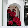 Ensemble de fenêtre en rose rouge