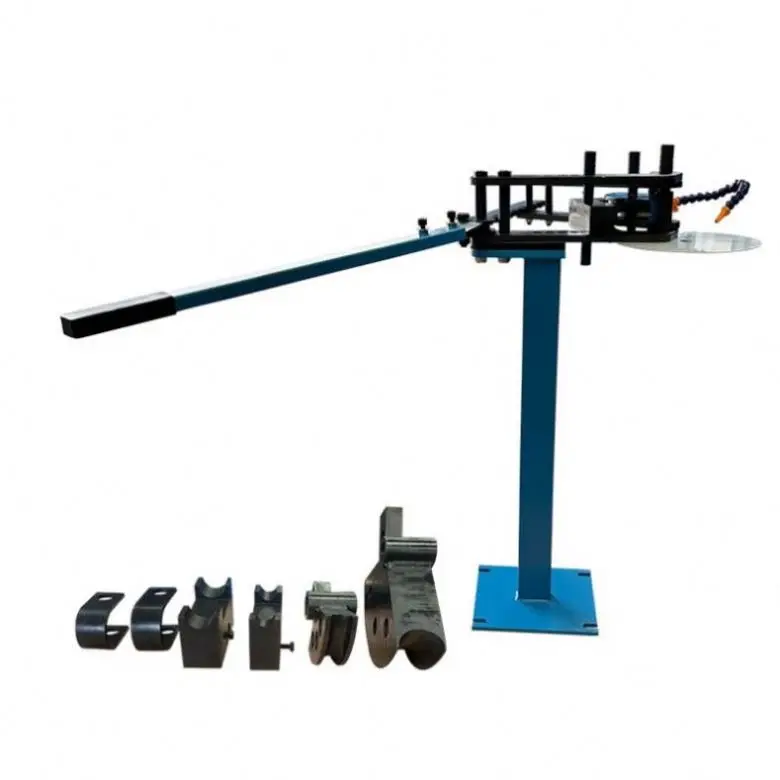 TEBAK Industrial Portable Steel Aluminum Copper Tube Pipe Roller Bending Fabrication Machine TB-3 Metal Pipe Bending Machine