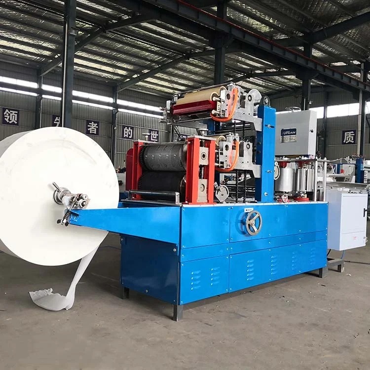 Single and Double Color Printing Napkin Paper Napkin Machine for Small Profitable Industry