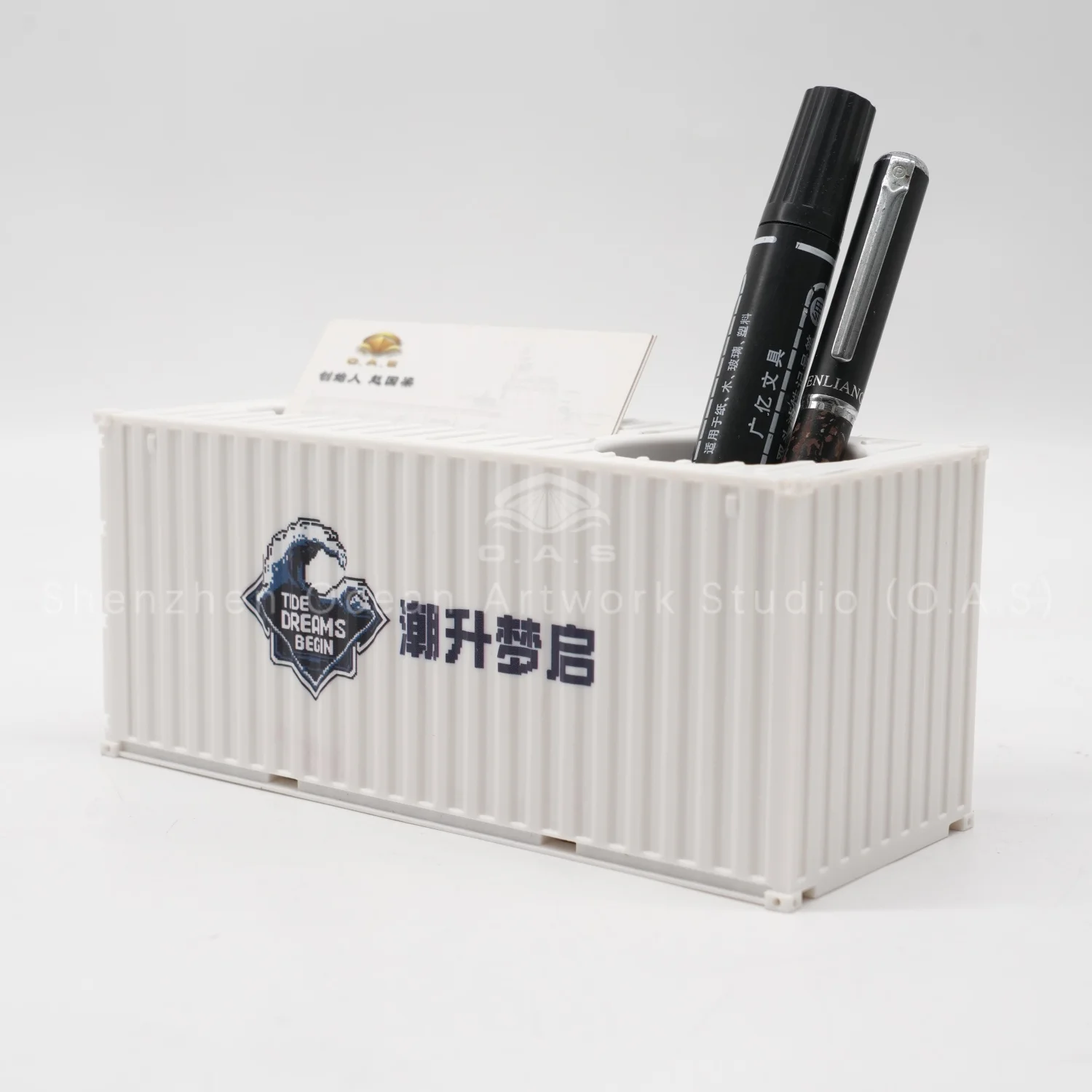 ltide plastic storage box model scale 135 shipping container oas factory customizable pen holder model-10