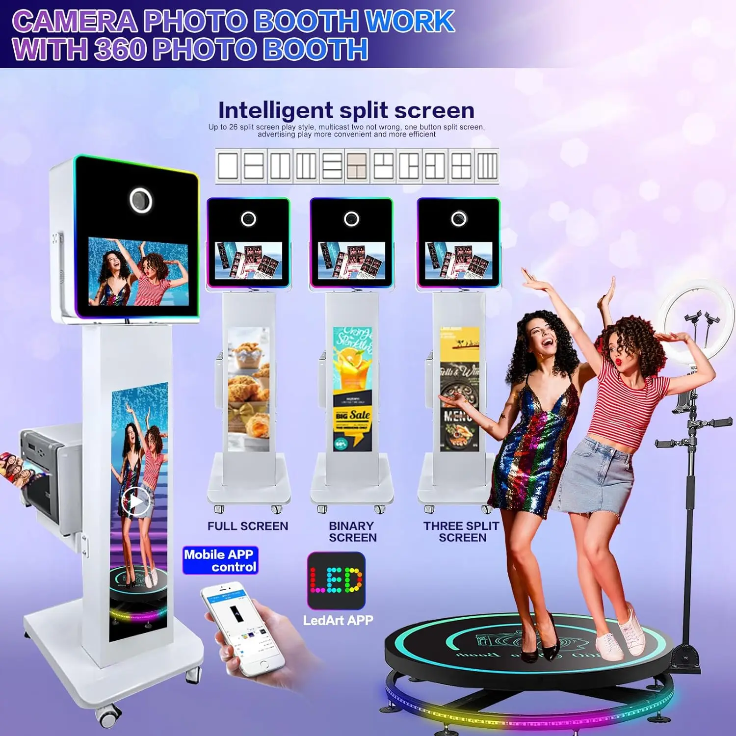 15.6inch Touch Screen DSLR Photobooth Machine With Flight - View #5