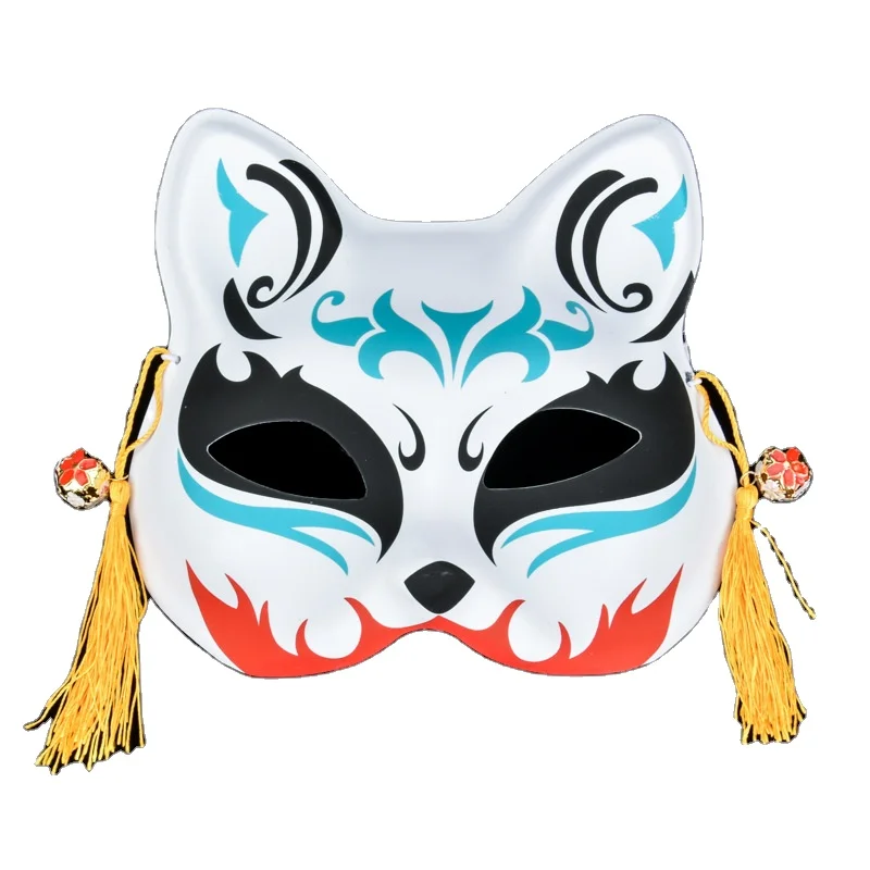 Fox Cat Face Female Full Face Antique Decor Cosplay Mask Decor ...