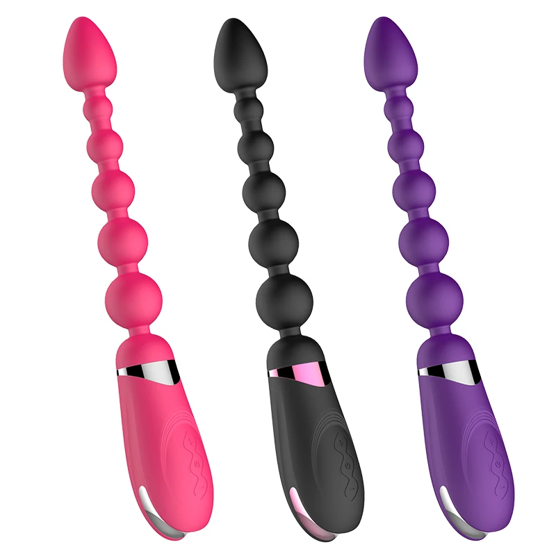 Pull Beads High Frequency Vibration Sex Toy Waterproof Butt Plug Sex Toy  Anal Sex Masturbation Vibrator for Women