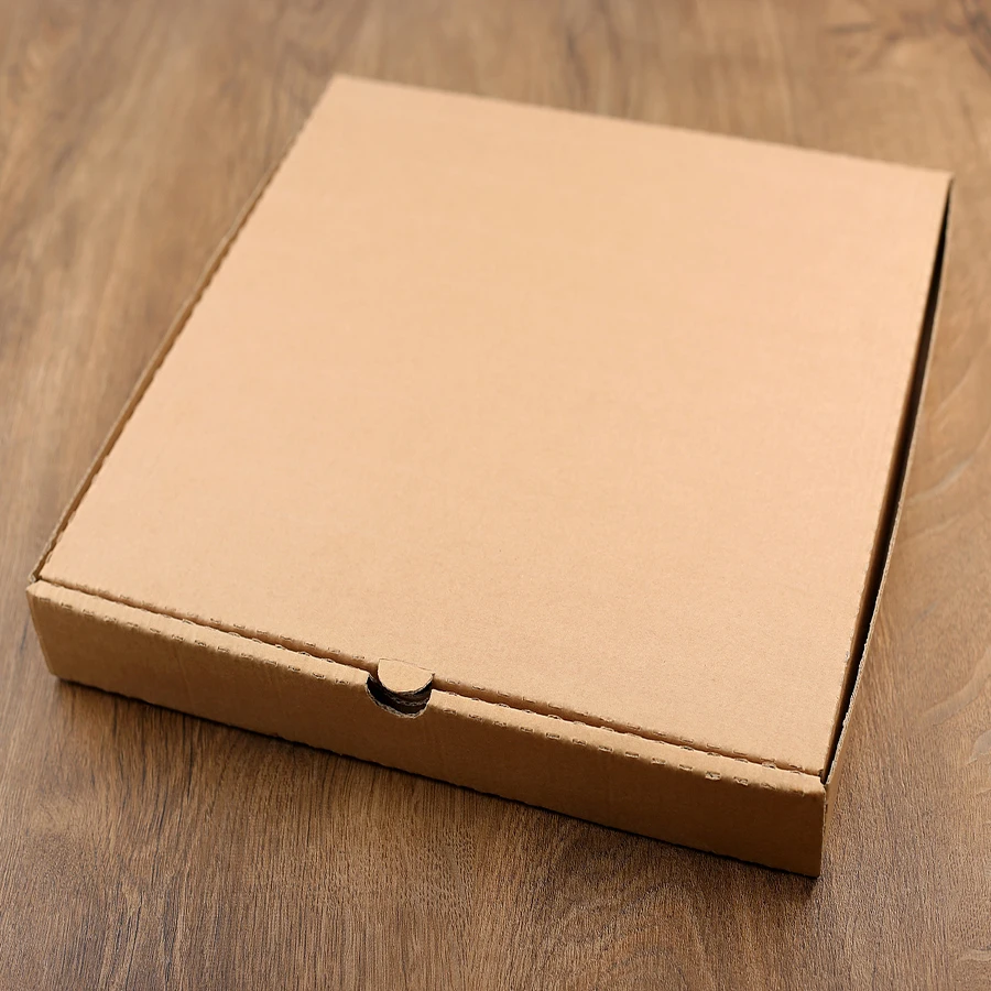 Wholesale Custom Color logo Printing Disposable Kraft Takeaway Cardboard 10/12/14/16 Other Inch White Brown Pizza Box