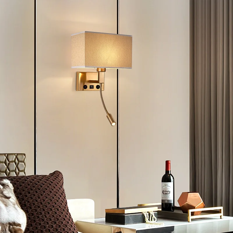 Декоративный комнатный настенный светильник В индустриальном стиле для отеля, домашний современный золотой настенный светильник