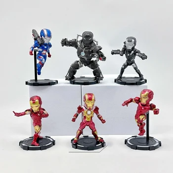 Hot Sale 6 style Cartoon Anime Figure The SuperHero Iron-man Action Figures PVC Model Toy