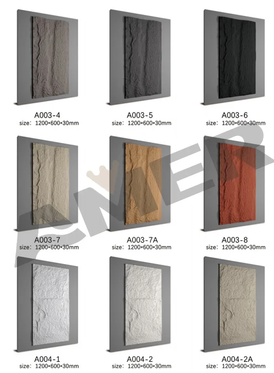 Amer 2023 Waterproof Fireproof Factory Direct Sale Faux Stone Panels Exterior Wall Pu Stone Panel Artificial Stone