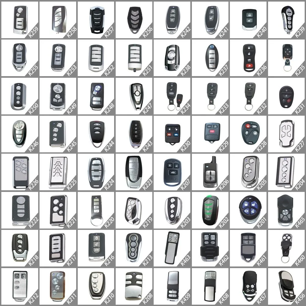 Wireless 433mhz Rf Fixed Rolling Code Remote Control Duplicator Electric Garage Door Car Key Universal Car Alarm Remote Control