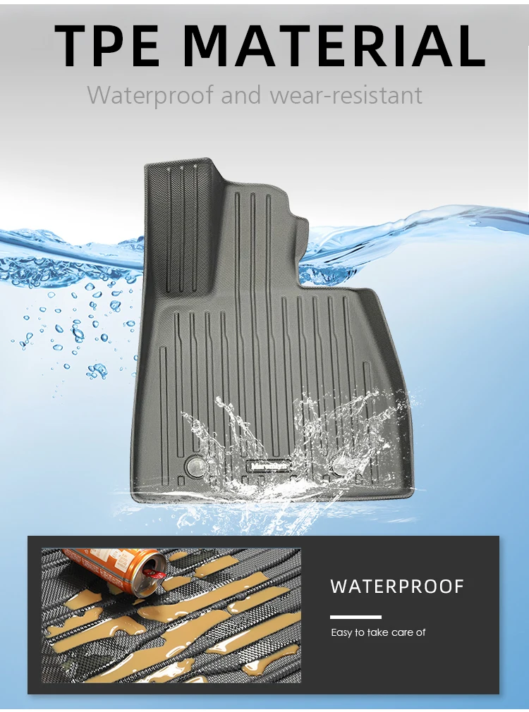 Seal Accessory Tpe Foot Mat Floor Liner Foot Pad 5D Car Floor Mats For BYD Seal Electric Car details