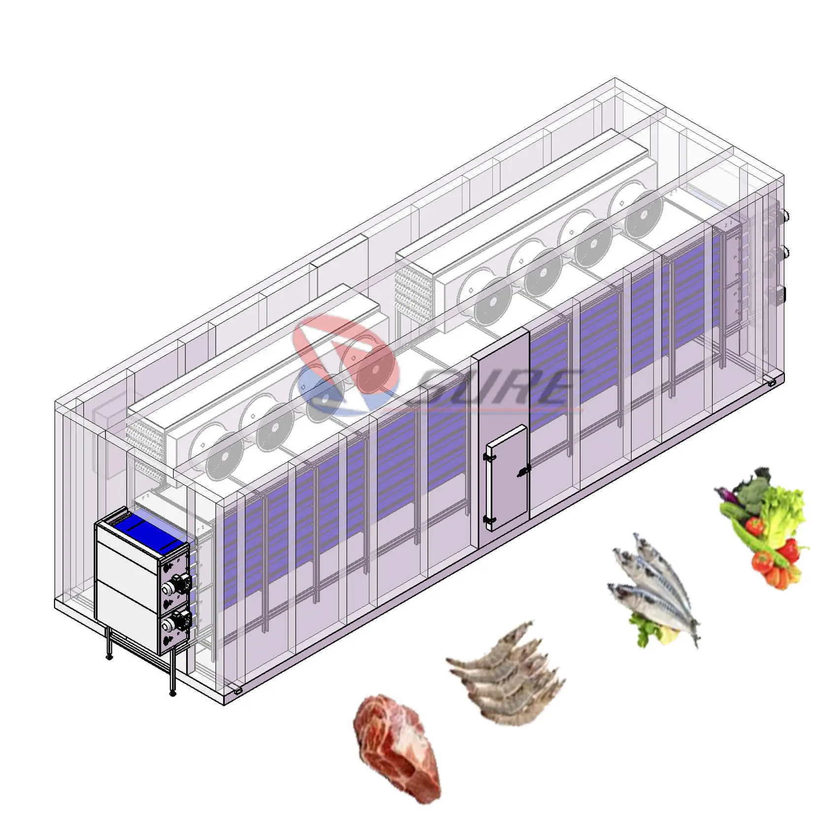Equipment Multi-layer Tunnel Freezer, SURE, 220V, 19.8KW - detail 2