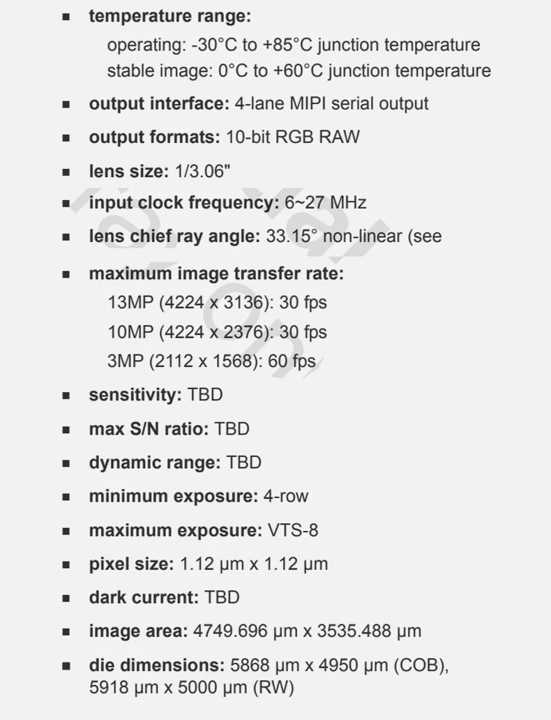DGZX AF autofocus OV13855 1300w pixel 4K 30 frame intelligent helmet HDR MIPI camera module插图2