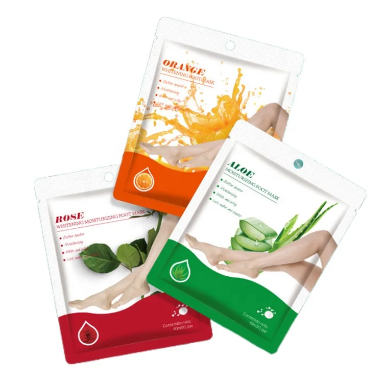 Натуральная Органическая Отбеливающая увлажняющая пилинг отшелушивающая маска для ног от частного бренда
