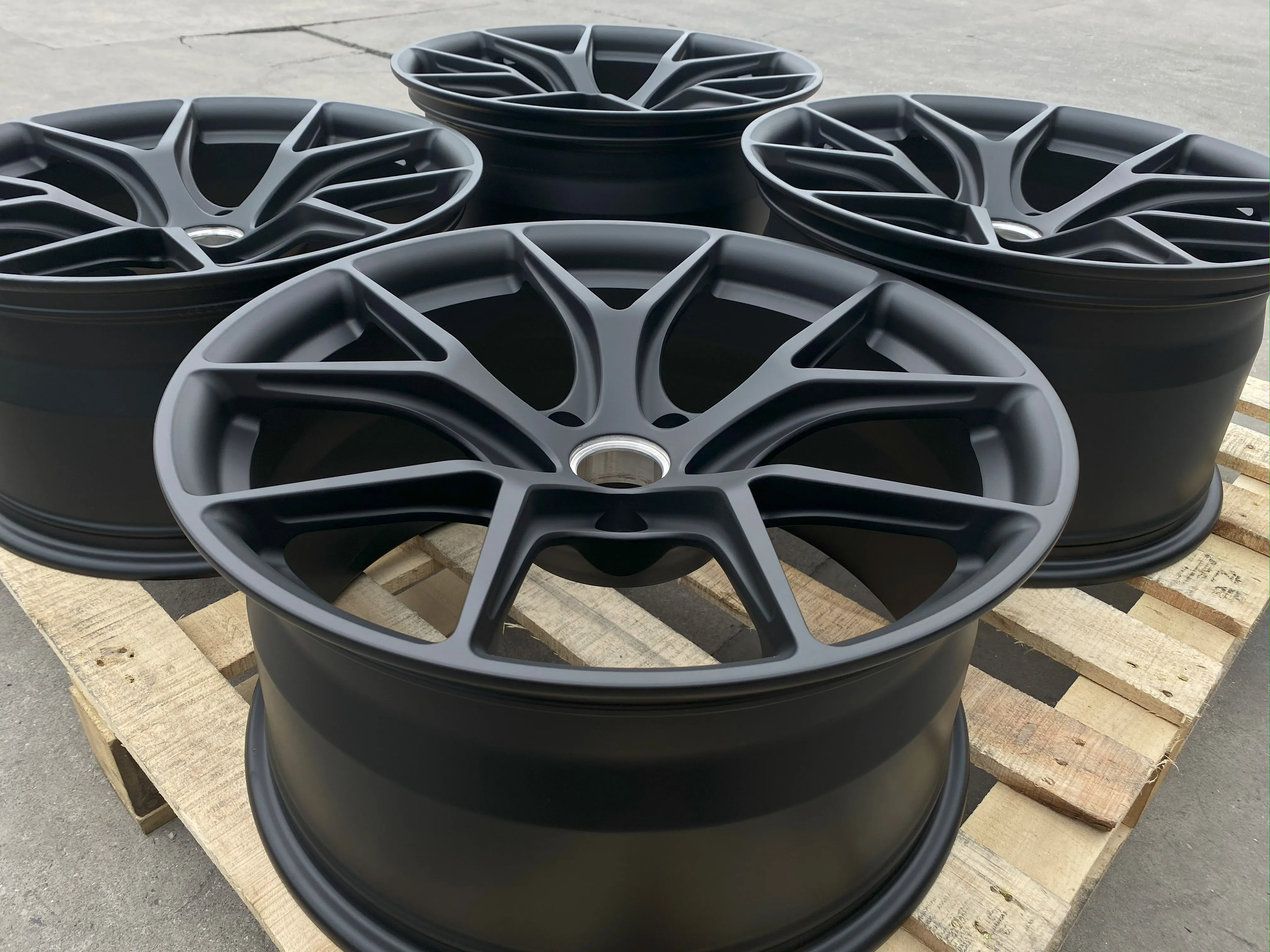 GVICHN mate black multi spokes forged wheels 16 - 26 inch aluminum alloy rims 5x112 5x114.3 5x120 wheel hub