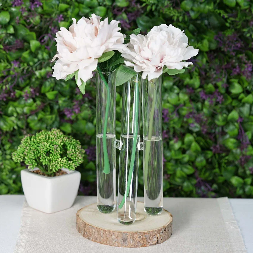 Vasi per fiori in vetro trasparente all'ingrosso, mini vasi per fiori per decorazioni rustiche di matrimoni, vasi per fiori vintage, decorazioni per tavoli in casa - Cina Vaso per fiori e vaso