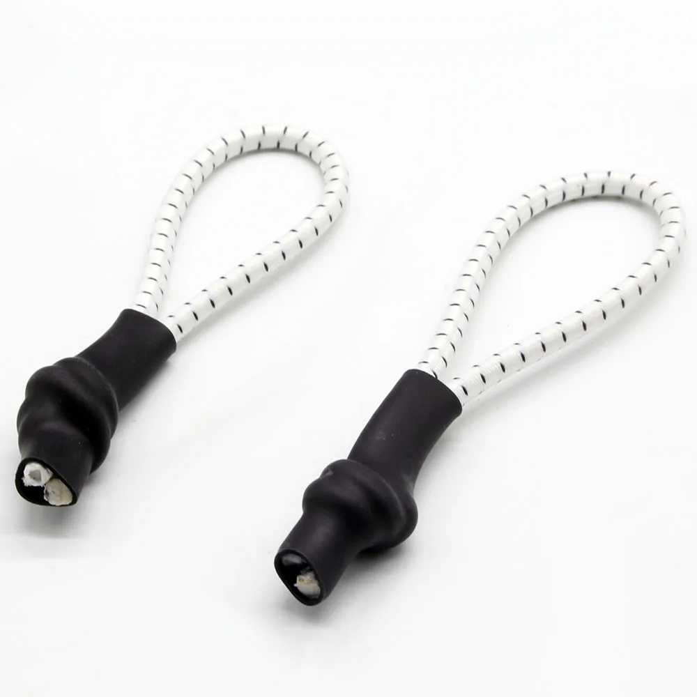 Hot Colorful Rubber Zip Slider String Zipper Puller with Heat Shrink Tube for Sportswear