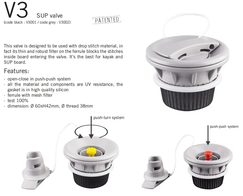 Zebec Woosung Kxone Inflatable Boat Valve For Inflatable Boat Kayak