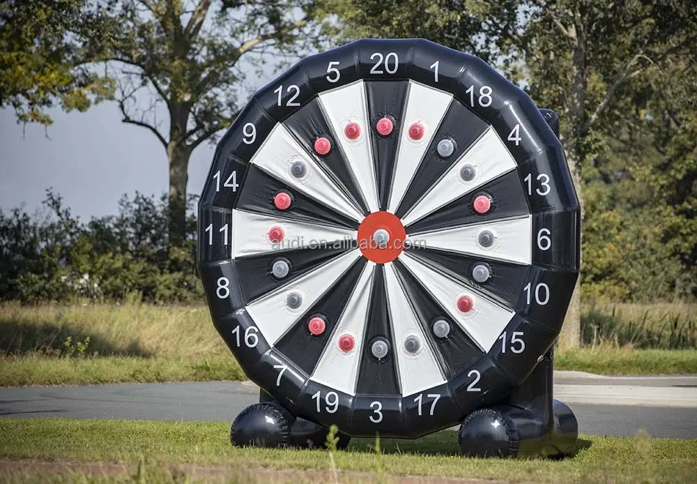 Large Giant Interactive Ips Inflatable Human Sports Football Dartboard