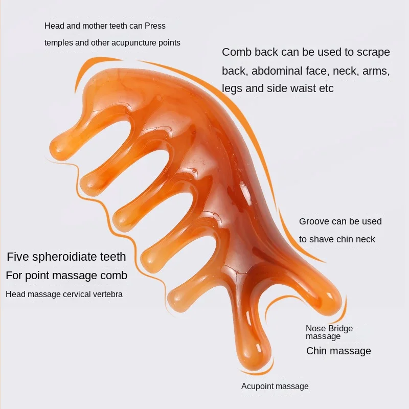 Dolphin Comb Multifunctional Massage Comb for Beautiful Nose Hair Press Dredge Meridians Universal Pressing Head Therapy at Home