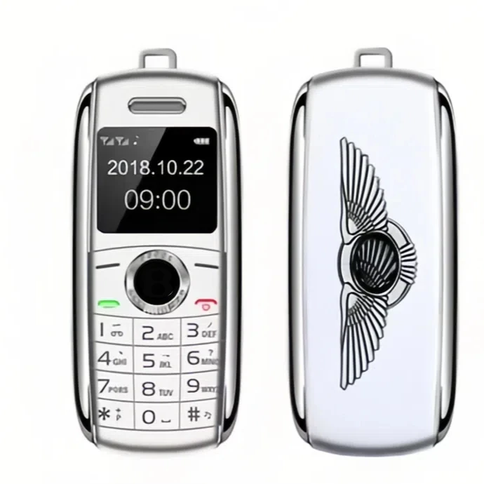 Mini Telefono 2G Sbloccato, Piccolo Telefono Dual SIM Da 0,66 Pollici, Telefono Per Bambini, Cellulare Tascabile Per Studenti, Cellulare Con Tasti Grandi Per Anziani (BLACK - Foto 4