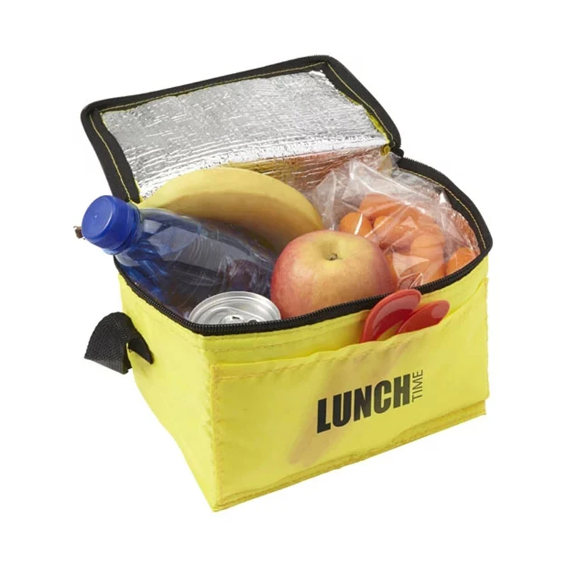 Promotional Custom Insulated Lunch Bag 6 Cans Thermal Cooler Bag With