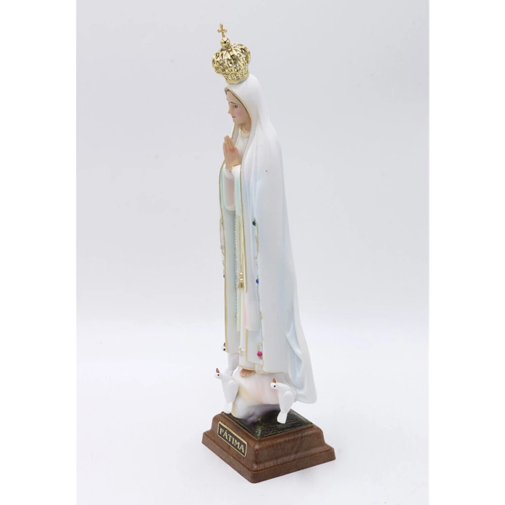 Religious Statue Our Lady of Fatima 9" Statue Figurine Virgin Mary Statue Christian Worship Sculpture