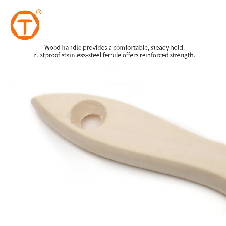 Wooden Handle Wall Commercial 3'' Painting Brushes Tool Bulk Touch up Paint Brush OEM DIY Industrial Polishing
