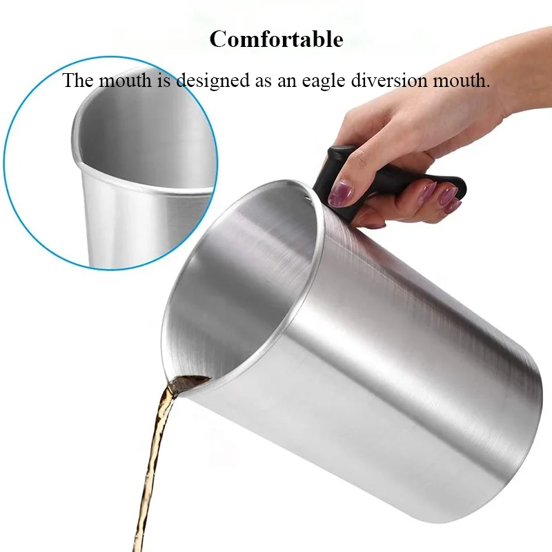 Milk Pan Long Handle Wax Melted Pot DIY Candle Soap Melting Pot