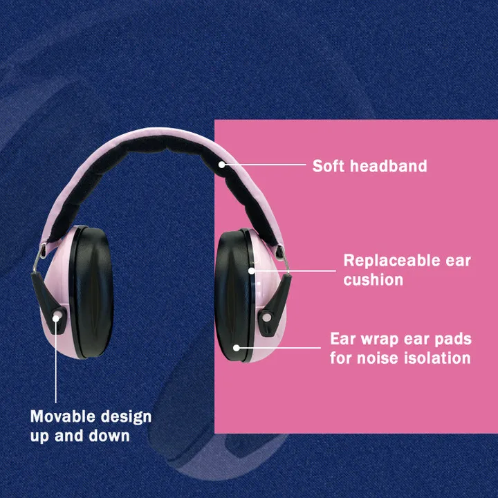 Custom Adjustable Safety Children's Ear Muffs Antinoise Hearing