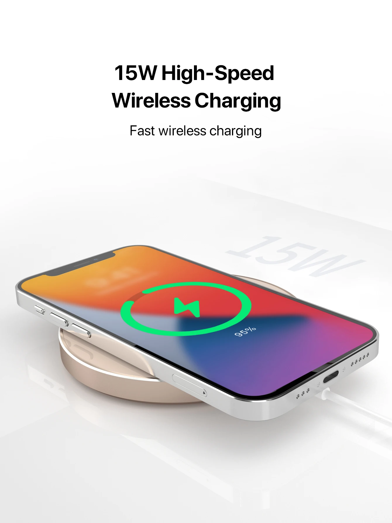 D8 Wireless Fast Phone Charger Pad For Iphone 14 13 12 11 Samsung S22