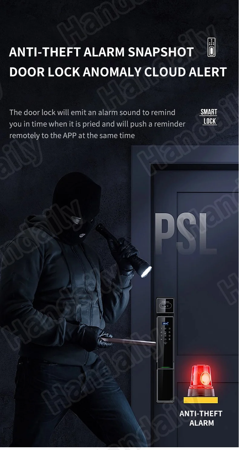 waterproof tuya 3d face recognition smart lock biometric fingerprint with video call function for gate digital door lock p60-7