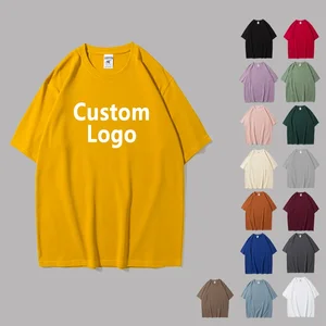 Cotton Tshirts Men's Oversized T-Shirt by Plus Size Street Wear Long Length Yellow Vintage Design Customizable Clothing