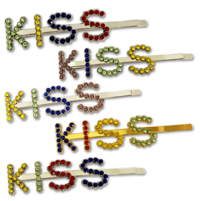 
 Новинка 2020, стильная цветная заколка для волос со стразами, Лидер продаж, набор заколок для волос для девочек, оптовая продажа, заколки для волос, поставщик аксессуаров  