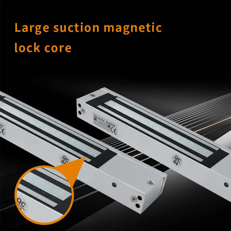 Electromagnetic Lock Automatic Unlock DC 12V 280kg 600Lbs Access Control Single Door Magnetic Lock for Sliding Door