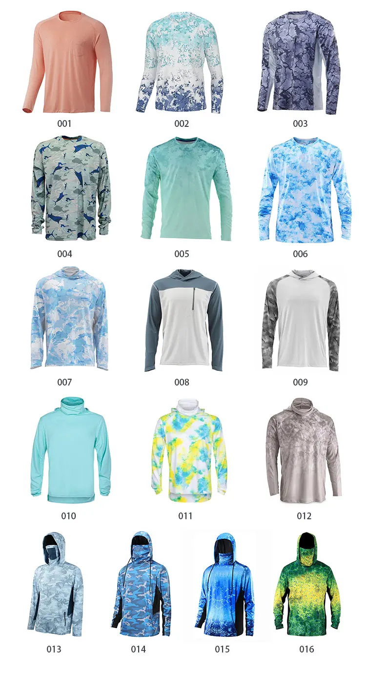 Customizable Fishing Shirts Sublimated Design Upf 50 Long Sleeve Style