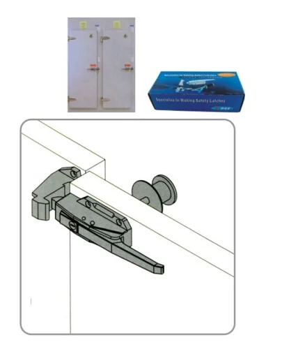 1178 Inside Release Handle Hidden Lock Door Safety Latch