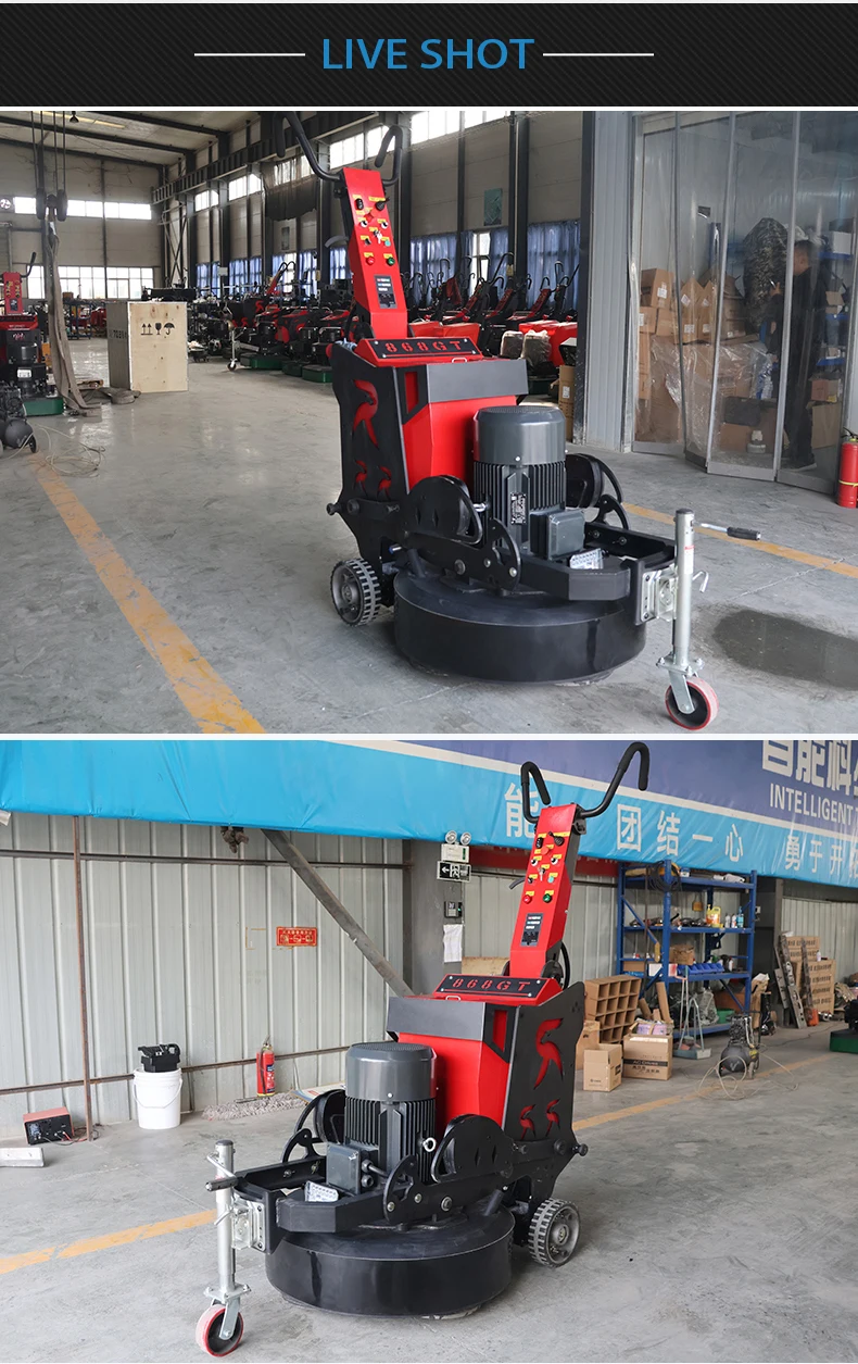 Dustfree Electric Cement Concrete Polisher Smoother Terrazzo Machine