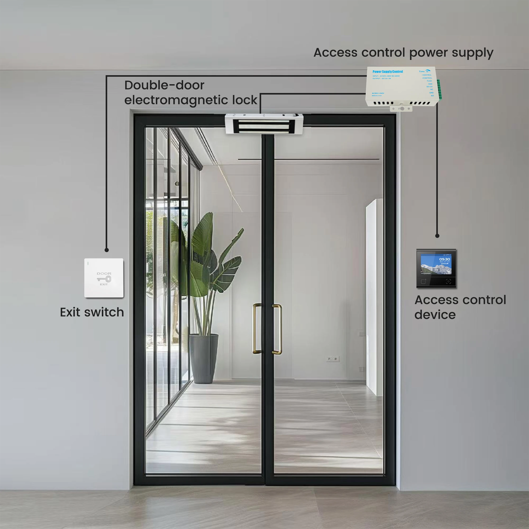 Feocey FC6820 Bluetooth Access Control Reader Time Attendance System NFC Door IC Barcode QR Code Reader for Elevator Card