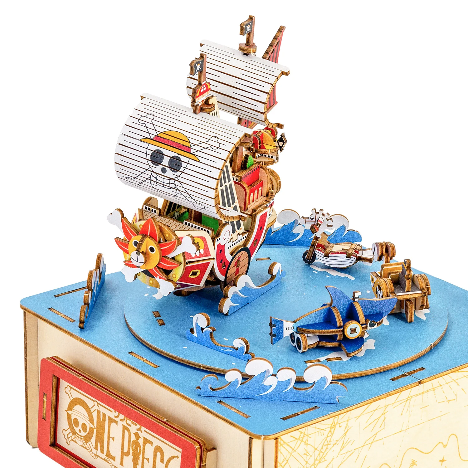 Azone Ki-Gu-Mi One Piece Thousand Sunny Wooden Art 3D Puzzle From Japan