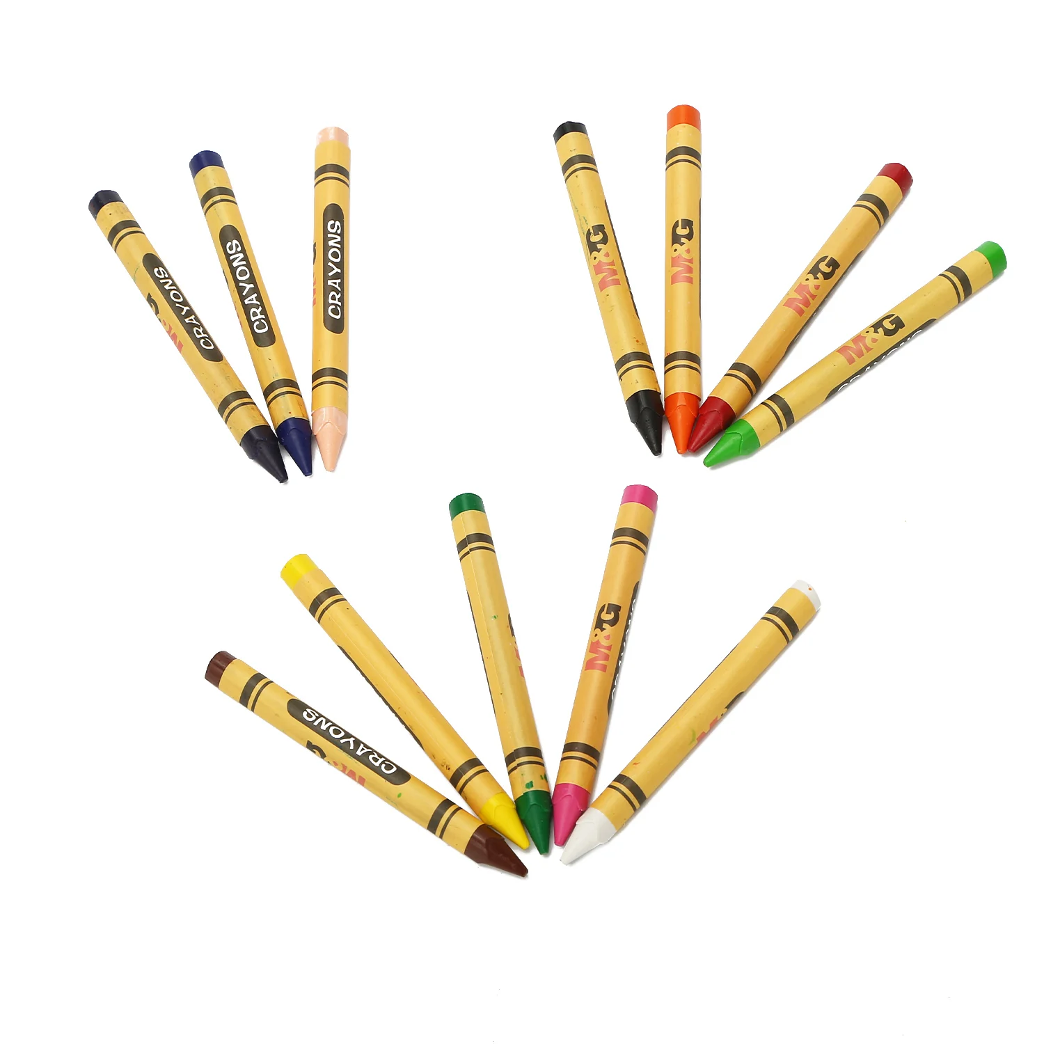 Горячая Распродажа M & G 12 видов цветов треугольник нетоксичный большой карандаш набор для детей