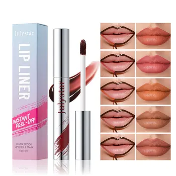 New Arrival Waterproof Peel-off Lip Gloss Long-Lasting Matte Not Easy to Smudge Outline Lip Contour Peel-off Lipstick Makeup